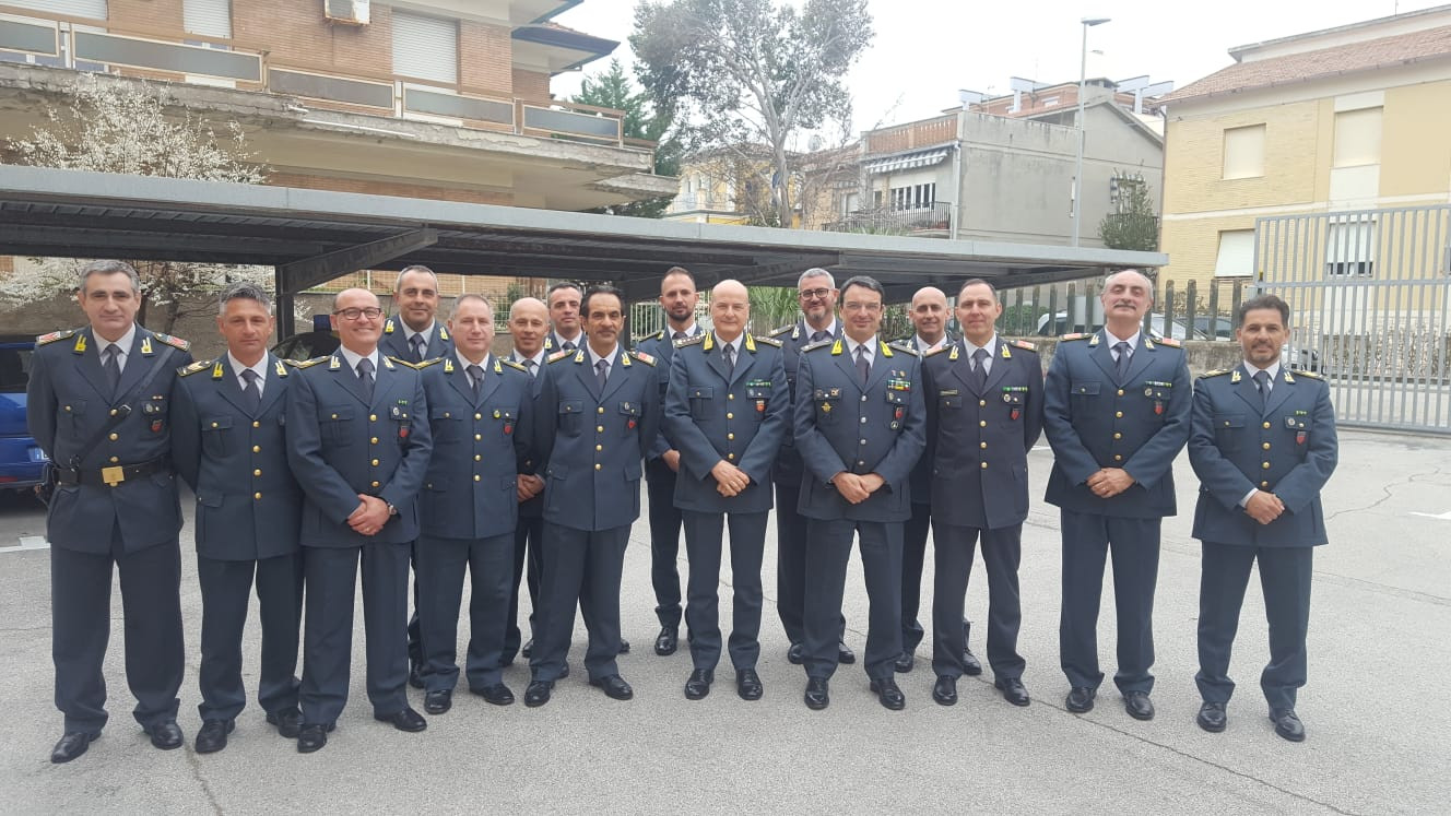 Guardia Di Finanza Il Generale Di Brigata Fabrizio Toscano In Visita