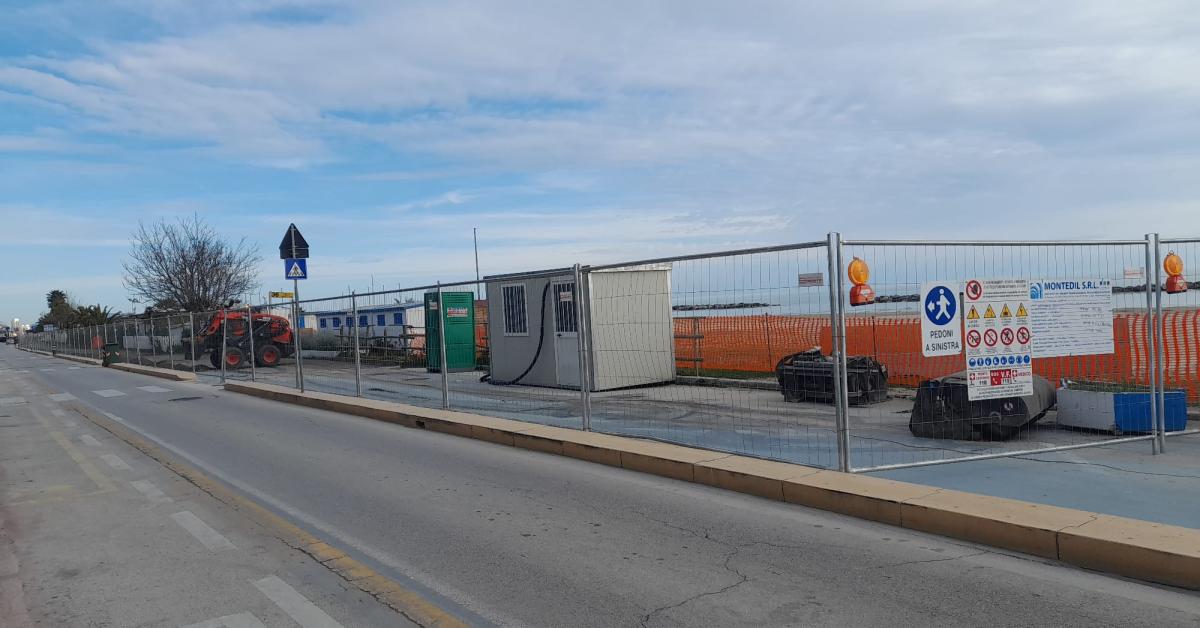 Civitanova Lavori In Corso Per La Ciclovia Adriatica In Costruzione