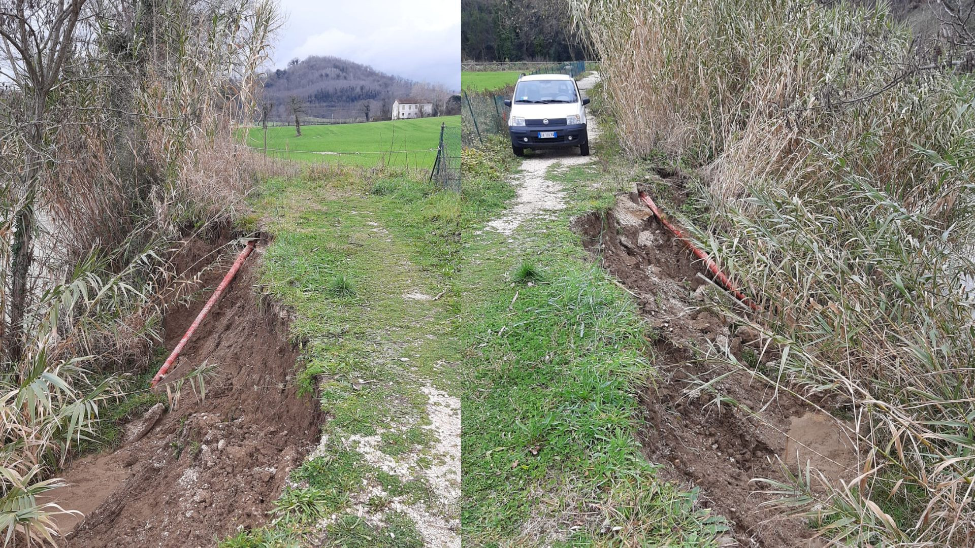 San Severino Maltempo Cede Tratto Di Terreno Sulla Pedonale Zona San Michele Picchio News