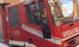 Incendio in un letamaio a Recanati, intervento dei vigili del fuoco