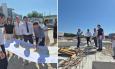 Tolentino, sopralluogo al cantiere del campus. Gentilucci: "Siamo in linea con i tempi, a luglio la struttura"