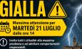 Matelica, allerta gialla per temporali: attenzione dalle ore 14