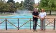 Macerata, torna in funzione la fontana del laghetto dei Giardini Diaz