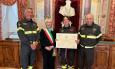 Ragazzo di 17 anni riportato a casa: San Severino premia la squadra dei vigili del fuoco