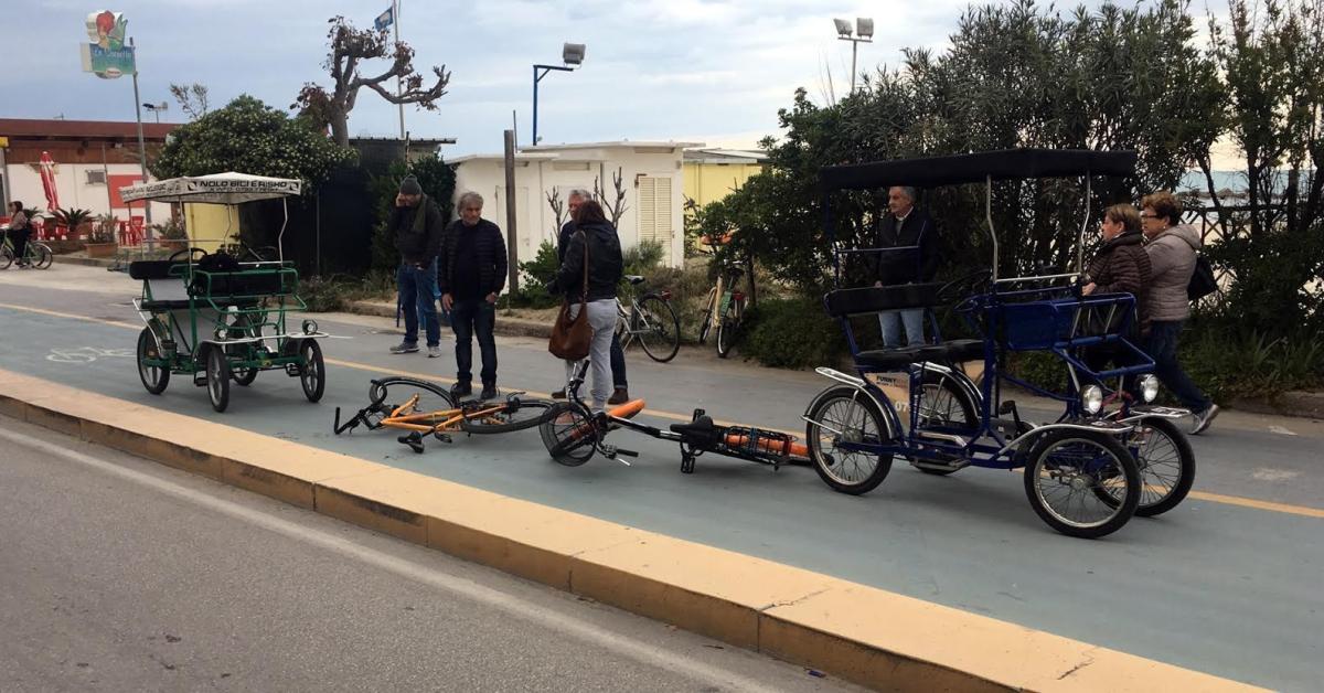 biciclette rimesse a nuovo dai ragazzi dell'anffas di civitanova marche