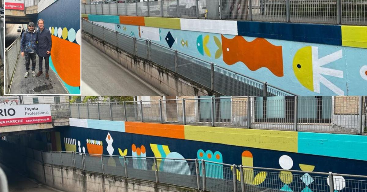 Civitanova Si Fa Bella Con L'arte: Nuovo Murales Nel Sottopasso Di ...