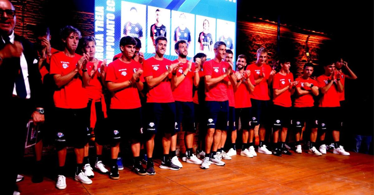 Presentazione della squadra Aurora Treia, calcio, entusiasmo, Lube, nuova stagione sportiva