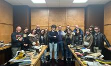 Morrovalle, il team di Hugo Boss in visita allo storico suolificio Del Papa