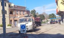 San Severino, lavori sui marciapiedi di via Settempeda: al via la riasfaltatura