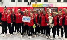 Ginnastica Macerata, pioggia di medaglie nel weekend nella fase interregionale di aerobica