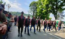 Il Gruppo Alpini di Recanati e Castelfidardo sfila in parata all'adunata nazionale di Vicenza