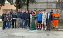 San Severino, al restauro ci pensano gli studenti: nuova vita per la fontana di piazza Gramsci