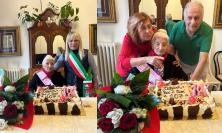 San Severino festeggia i 107 anni di Silvia Bisonni: dal volo in parapendio all'incontro con Papa Francesco