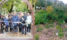 Valfornace, inaugurato il Ponte dedicato a Maria Cortesi e il nuovo spazio verde del "Giardino delle Api"