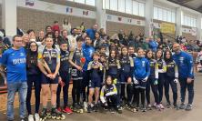 Pattinaggio corsa, Juvenilia Pollenza  sugli scudi: secondo posto ai Campionati indoor di Pescara