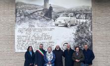 Matelica, inaugurato a Braccano il murales in memoria di Don Franco Paglioni