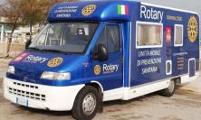 Test del diabete all'Abbadia di Fiastra con il Camper del Rotary