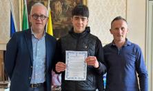 Civitanova, dal ring alla ribalta: premiato Nicolò Corallini, campione regionale Under 19 di boxe
