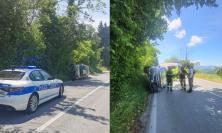 Tragedia a Macerata: auto si ribalta in via Galilei, muore il conducente (FOTO)