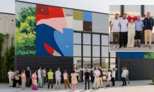 Civitanova, un murales per raccontare 10 anni di coworking: la nuova opera di Giulio Vesprini