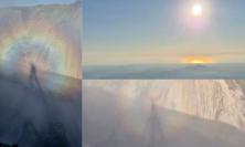 Lo 'Spettro di Brocken' appare sui Sibillini: il fenomeno dietro le ombre giganti e i cerchi di luce (VIDEO)