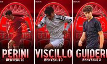 Maceratese, ecco gli under: ufficializzati i tre classe 2007 Perini, Viscillo e Guideri