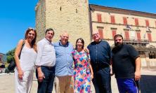 Visita a sorpresa a Castelraimondo dell’ex presidente della Provincia di Bolzano Luis Durnwalder