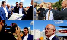 Tolentino, sopralluogo nell’area del nuovo campus scolastico: avviata la pre-cantierizzazione (FOTO e VIDEO)