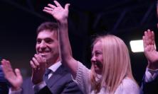 Piazza Roma gremita per il centrodestra: Meloni, Salvini e Tajani ad Ancona per sostenere Acquaroli (FOTO)