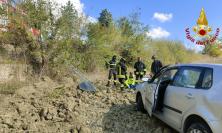 Mogliano, auto si ribalta lungo la Provinciale 131: donna soccorsa in eliambulanza