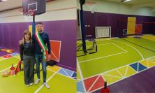 Pioraco, nuovi colori all'Istituto "Nazareno Strampelli": inaugurato il nuovo spazio per l'attività motoria