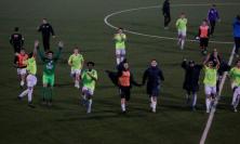 Eccellenza, terza vittoria consecutiva per il Montefano: 2-0 alla Fermignanese e vetta a -1