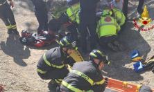 Cade dalla mountain bike sul Monte Cippo: giovane a Torrette in elisoccorso