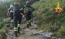 Matelica, cade sul sentiero di Cima San Vicino: escursionista recuperato dai soccorritori