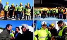 Caschetto e pettorina, Salvini visita il ponte di Piediripa: “Soldi ben spesi” (VIDEO e PHOTOGALLERY)