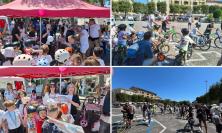 Civitanova, piazza "invasa" dai piccoli ciclisti: "Pedalando Sorrisi" fa centro