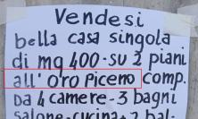 Sforzacosta, spunta il cartello 'fai da te': casa in vendita "all'Oro Piceno"