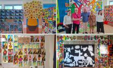 Porto Recanati, all'Istituto Medi la mostra "Cuori d'Artista": le opere dei bambini in esposizione