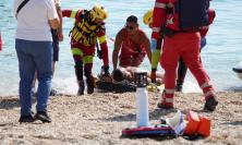 Porto Recanati, simulazione di salvataggio in mare per prevenire gli annegamenti