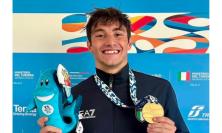 Filippo Pavoni d'oro ai Giochi del Mediterraneo: il nuotatore di Matelica trionfa nei 100 metri bipinne