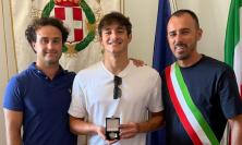 Matelica, Filippo Pavoni d'oro ai Giochi del Mediterraneo: festa in Comune per il giovane campione