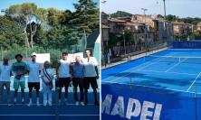 San Severino, 70mila euro per il Tennis Club: inaugurati i nuovi campi 1 e 2