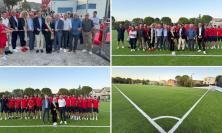 San Severino, nuovo look per il “Tullio Leonori”: inaugurato il campo in erba sintetica