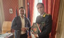 Guardia di Finanza, il presidente Gentilucci riceve il nuovo comandante Bertini: vertice in Provincia nel segno della legalità