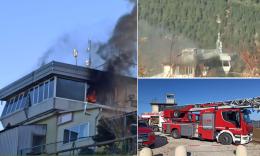 San Severino, incendio al crossodromo di San Pacifico: fiamme negli uffici