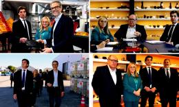 Crisi energetica e mercati, Albano e Acquaroli in visita da Eurosuole: "Istituzioni al fianco delle imprese" (FOTO e VIDEO)