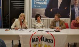 Carolina Morace a Macerata per la lista del Movimento 5 Stelle: "In politica avversari da battere, non nemici" (FOTO)