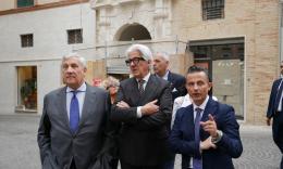 Macerata capitale 'azzurra', Tajani rilancia: "Città che merita attenzione dei leader di partito" (VIDEO e FOTO)