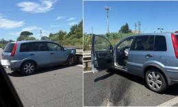 Civitanova, auto finisce contro lo spartitraffico in superstrada: il conducente in ospedale