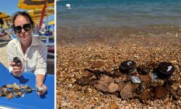 Porto Recanati, residui di fuochi d'artificio in mare: "Plastica e metalli pesanti finiscono nella catena alimentare"